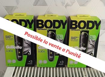 Tondeuses Gillettes Labs Body +Intimate i3 lot de 3 neuves