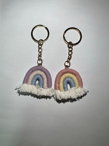 Porte-clé arc-en-ciel 