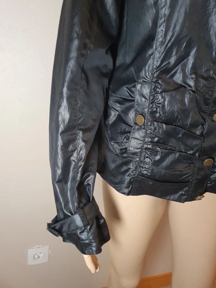 Veste Salt & Pepper noire effet huilée T.42 - photo numéro 5