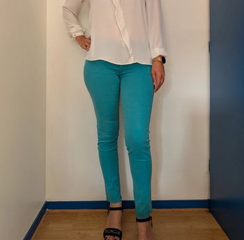 Pantalon Morgan bleu turquoise