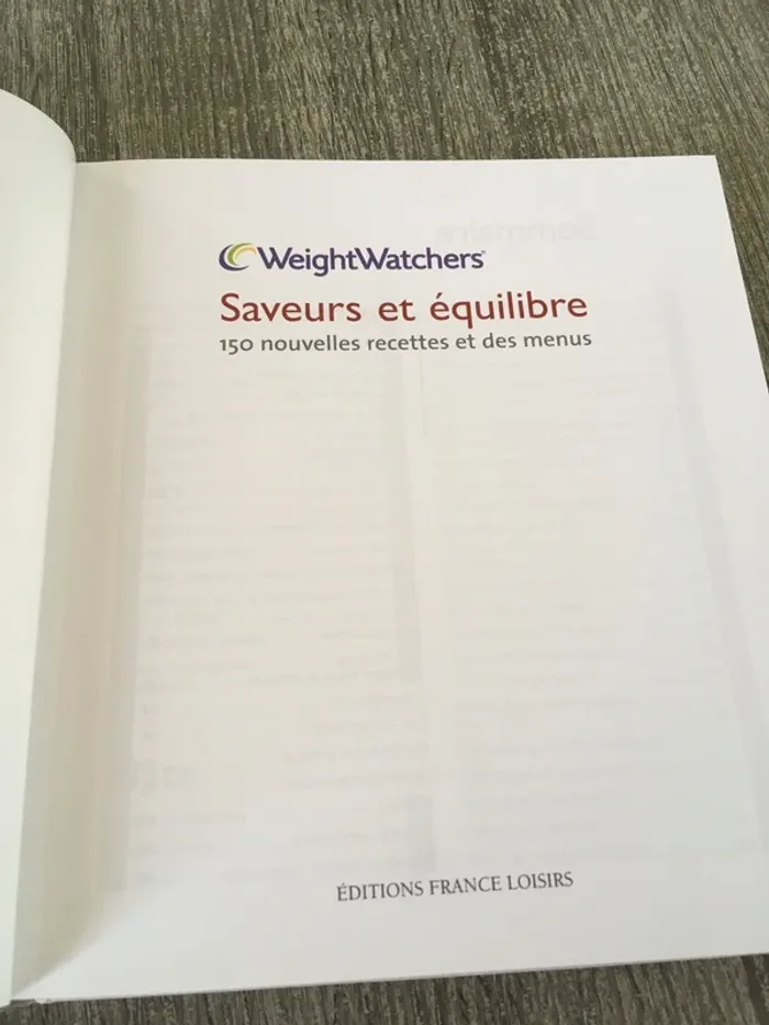 Livre de recettes WeightWatchers Saveurs et équilibre 150 recettes et menus - photo numéro 11