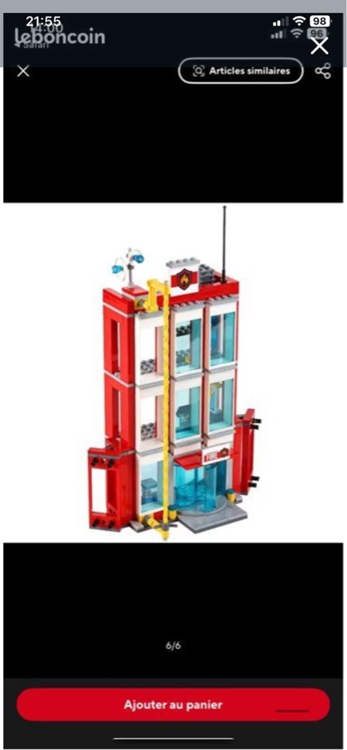 Lego « caserne des pompiers »/ quelques pièces manquantes  60110 - photo numéro 8