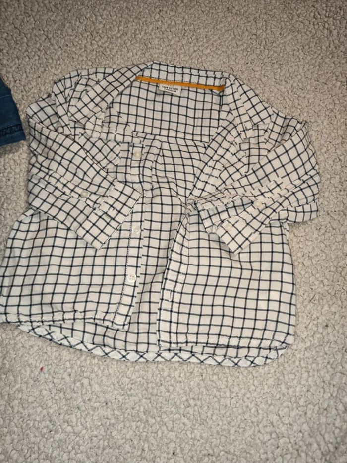 Lot de 2 chemises manches longues taille 2 ans - photo numéro 2