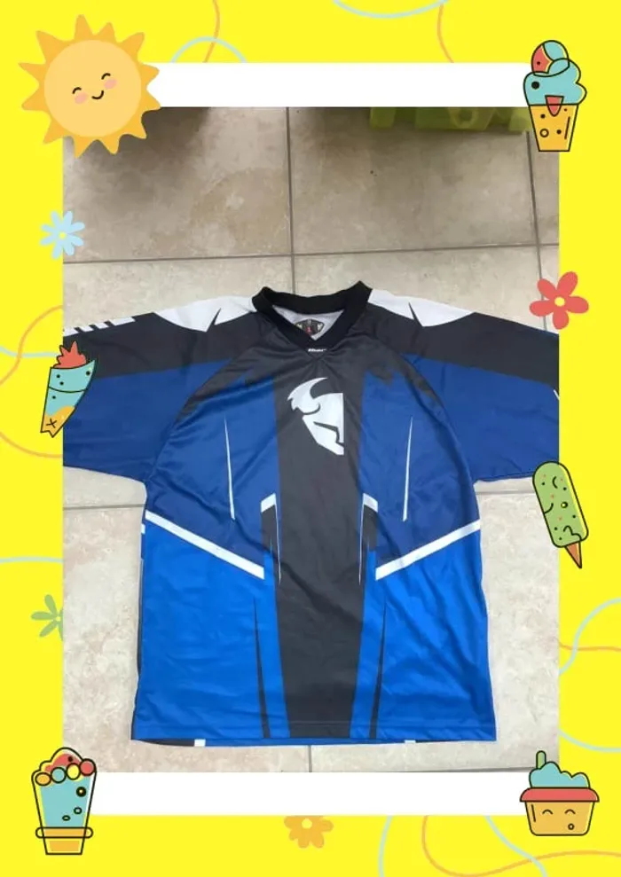 Thor Phase motocross Jersey series 2016 L bleu