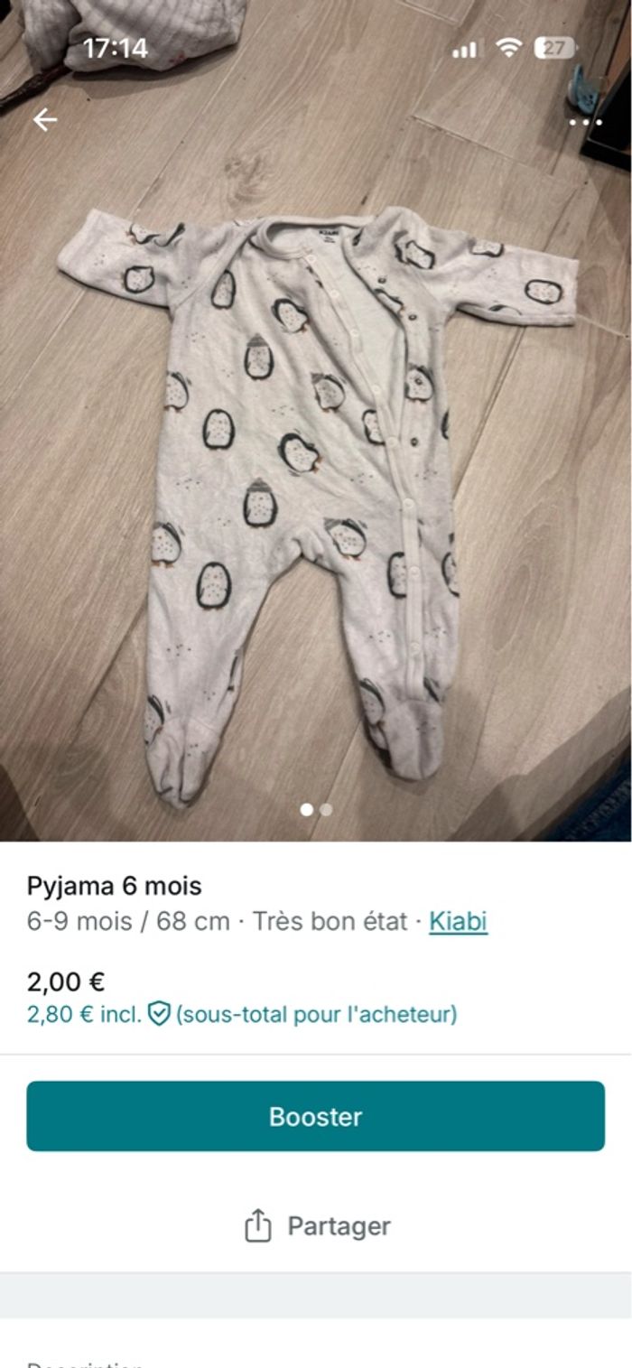 Pyjama 6 mois