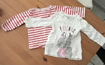 Lot de 2 tee- shirt  manches longues - 9 mois
