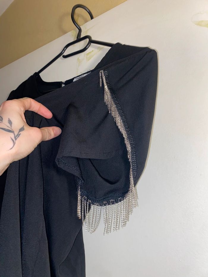 Blouse manches courtes noire - photo numéro 3