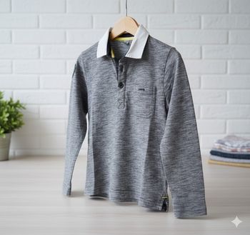 Tee-shirt style polo manches longues taille 5ans orchestra 