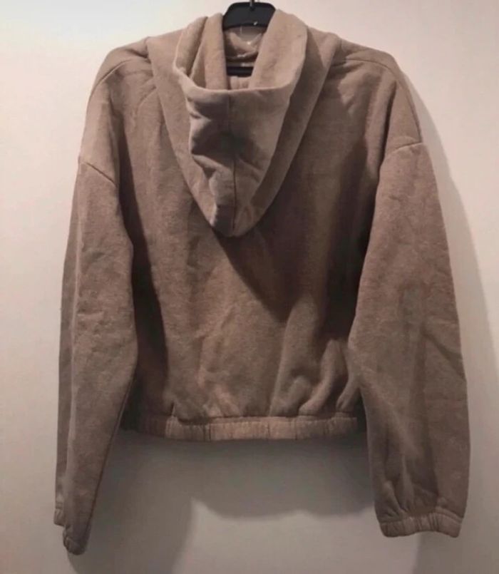 Haut top femme Gemo manche longue à capuche beige taille M - photo numéro 2