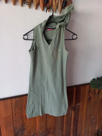 Robe kaki à capuche