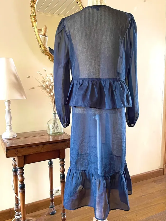 Robe Noire Transparente à Manches Longues – Monki – Neuf – Taille M - photo numéro 5