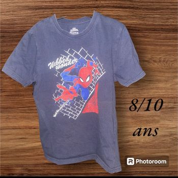 Maillot manches courtes spiderman