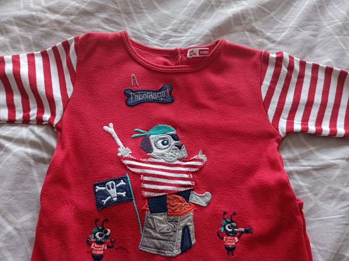 Pyjama coton DPAM taille 18 mois - photo numéro 4