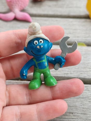 Figurine Schtroumpfs mécanicien
