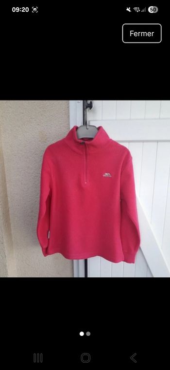 sweat polaire filles trepass 5/6 ans 