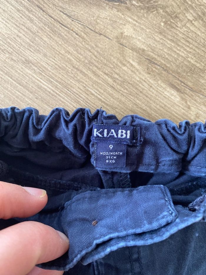 Pantalon chino 9 mois kiabi bleu - photo numéro 3
