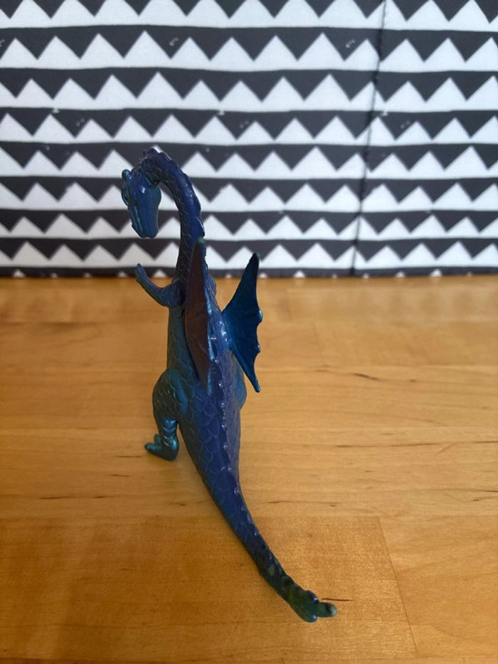 Vintage Purple And Blue Winged Dragon PVC Figure/Toy | Chinasaur - photo numéro 3