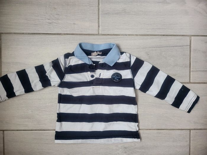 Polo garçon manches longues 18mois