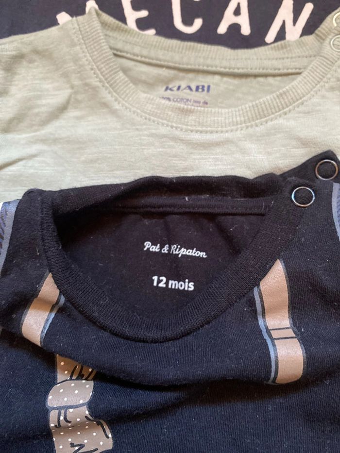 Lot t-shirt manches longues 12 mois - photo numéro 7