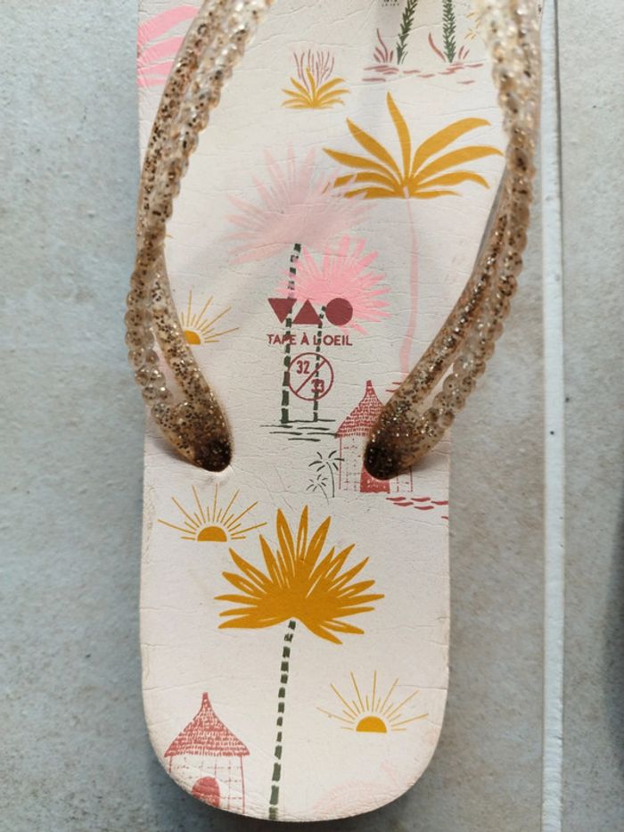 Tongs filles taille 32/33 - photo numéro 2