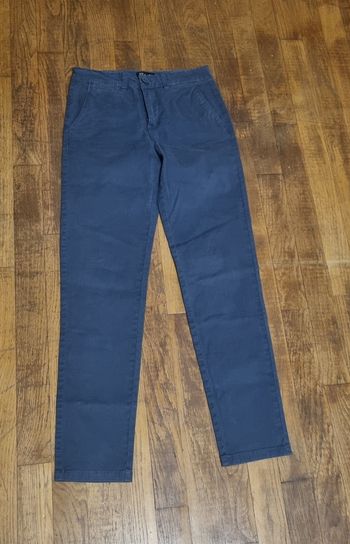 pantalon chino garçon bleu tex taille 11/12ans