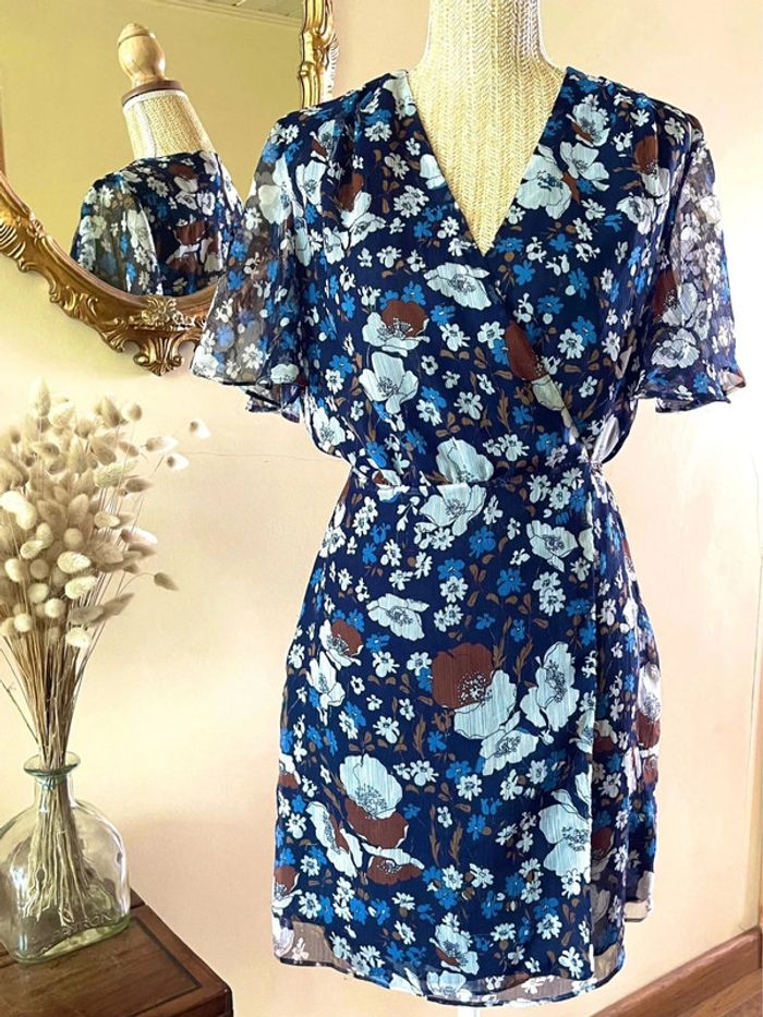 Robe Évasée avec Motif Floral - mango - Taille L - photo numéro 2
