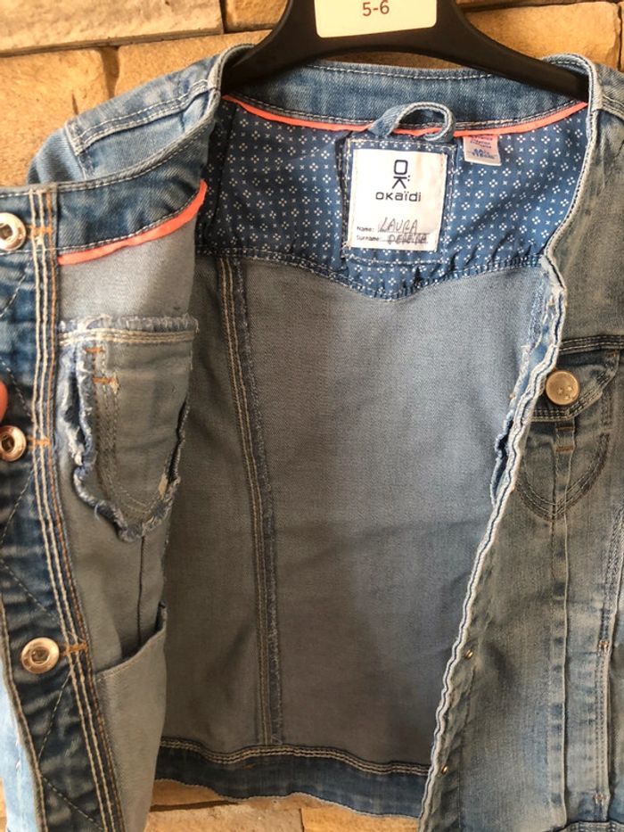 Veste en jean 6 ans Okaidi - photo numéro 8
