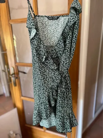Robe d’été portefeuille verte Shein en XS