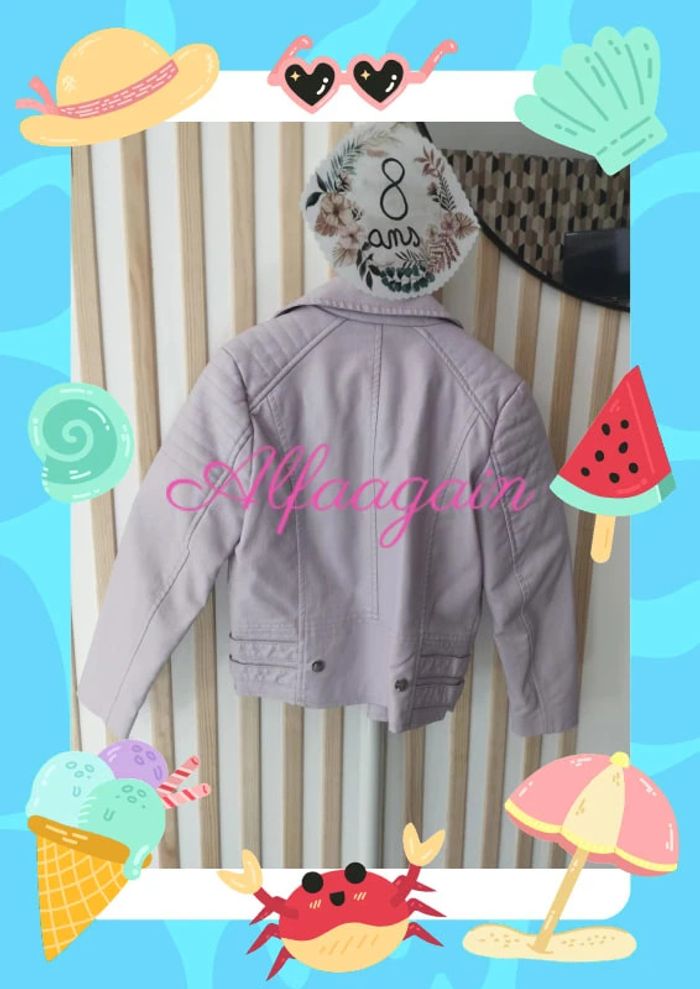 Veste perfecto mauve next 8ans neuf - photo numéro 10