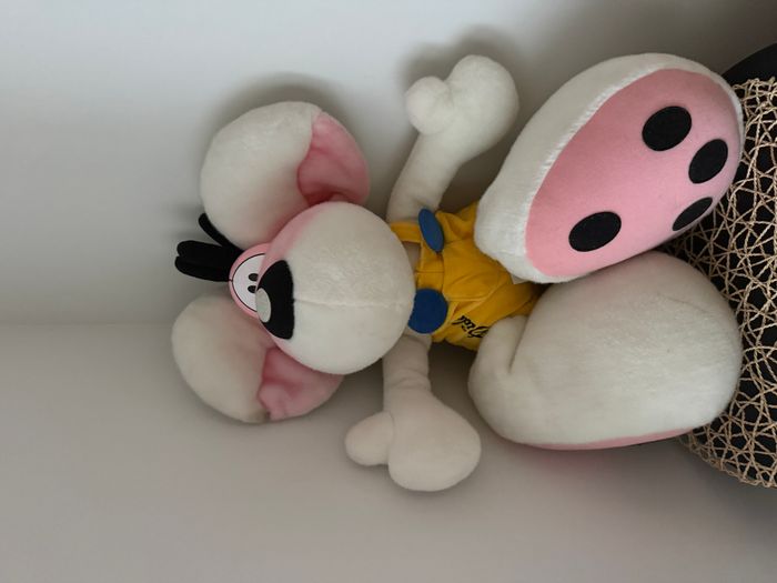 Peluche diddl grand format souris salopette - photo numéro 2