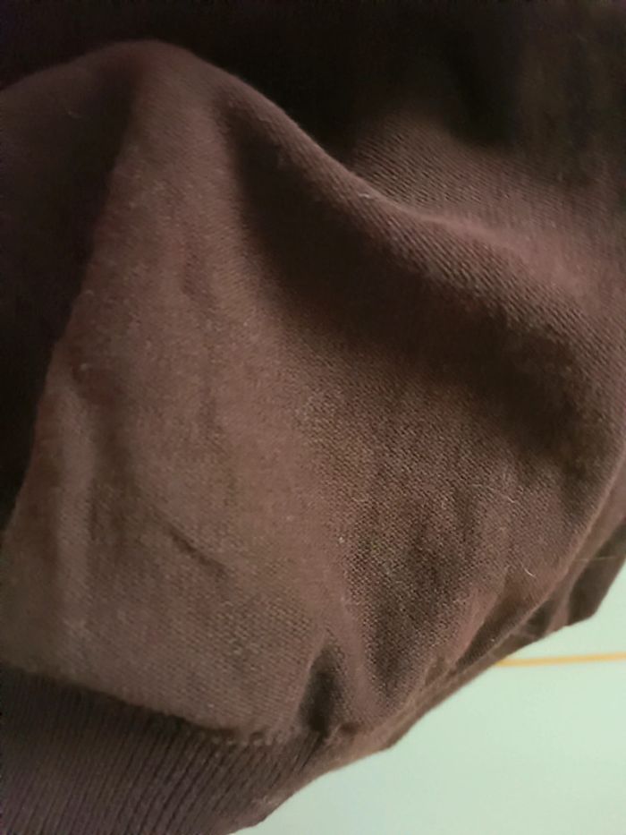 Jupe moulante à volant maille Sonia Rykiel marron 36 S - photo numéro 4