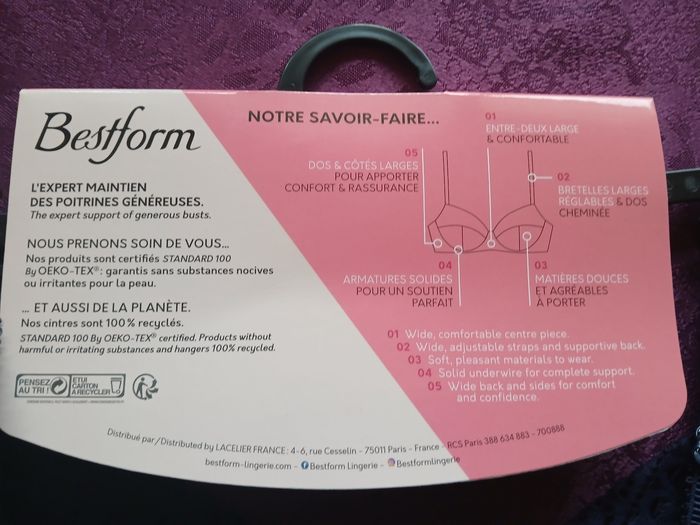 Soutien Gorge 100C bestform F7 - photo numéro 6