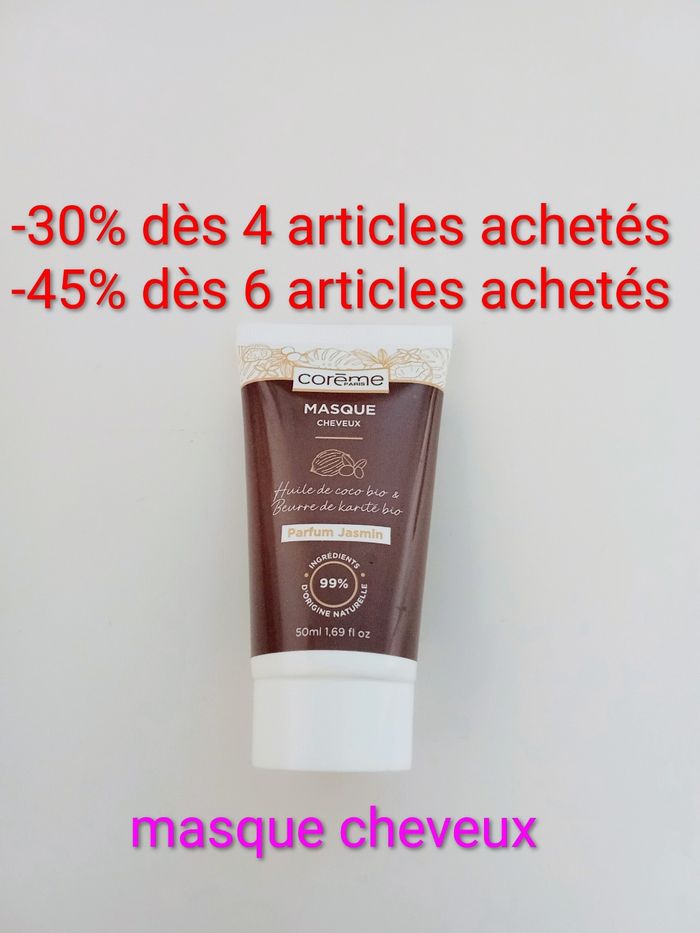 Masque Cheveux Corème Paris - Beurre de Karité & Coco Bio - 50ml - NEUF - photo numéro 1