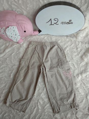 Pantalon léger mi saison été Fille 12 mois