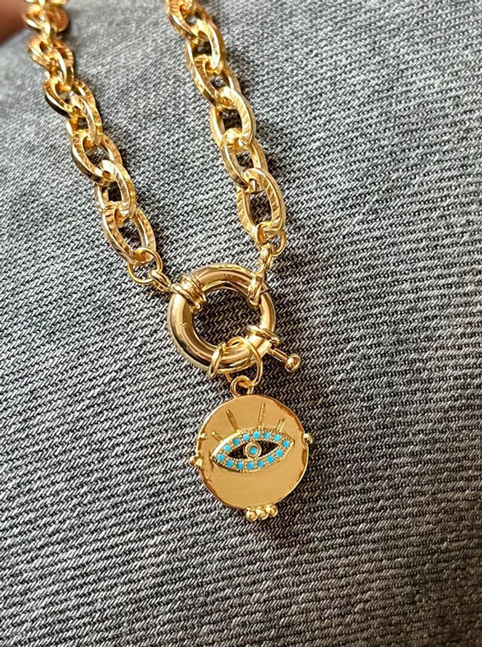 Collier gros maillons fermoir bijou - photo numéro 6