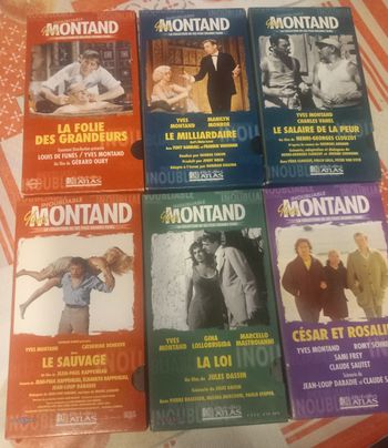 6 VHS films avec Yves Montand 