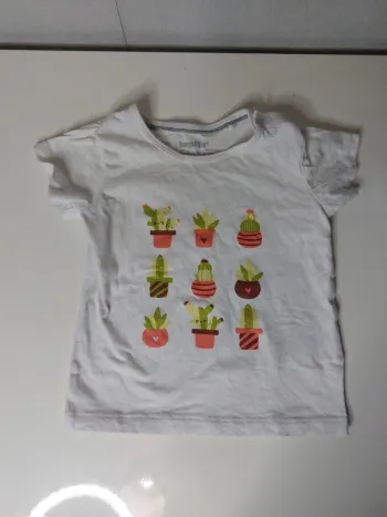 Tee-shirt blanc imprimé "Lupilu"