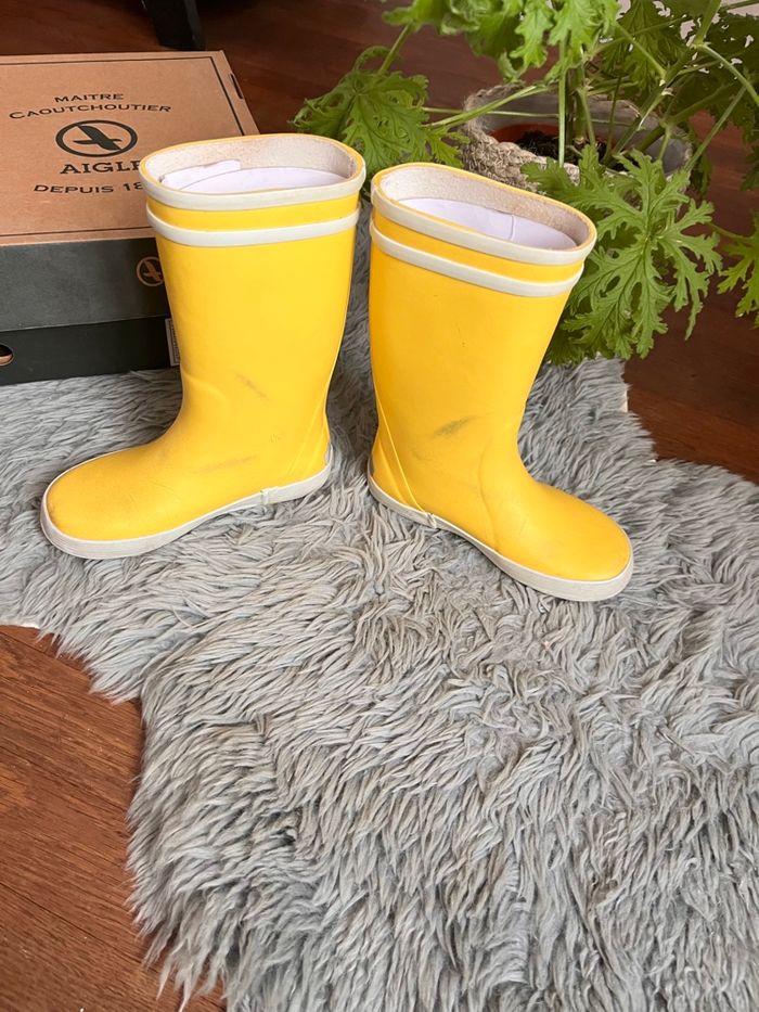Bottes de pluie marque Aigle, taille 28 - photo numéro 6