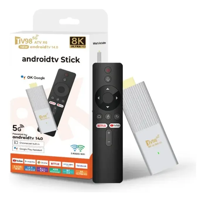 clé android tv 8k avec abonnement 12 mois iptv