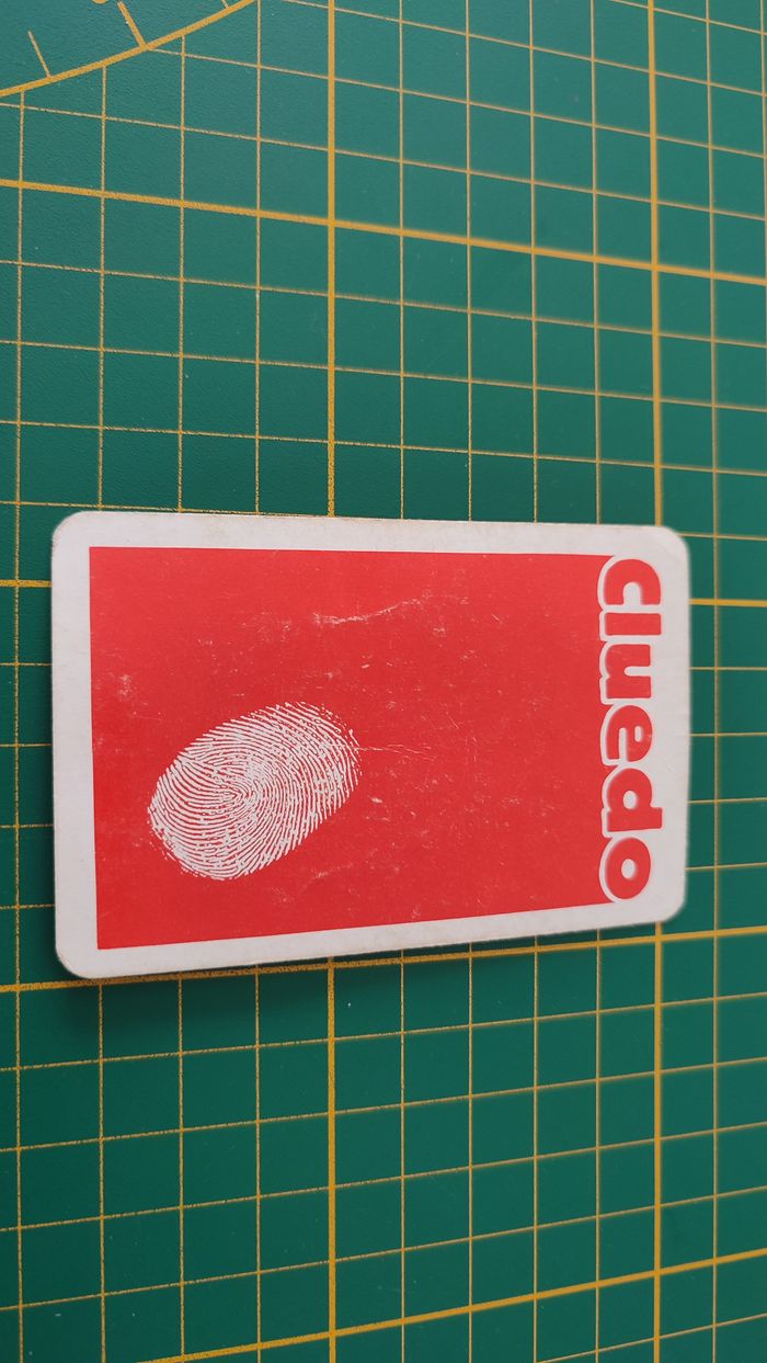 Carte Mademoiselle Rose en l'état Cluedo miro-meccano pièce détachée jeu de société #E26 - photo numéro 2