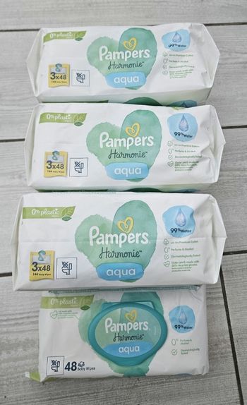 Lingettes aqua harmonie pampeds 10 paquets