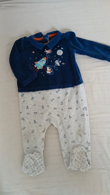 Pyjama velours 18m sergent major