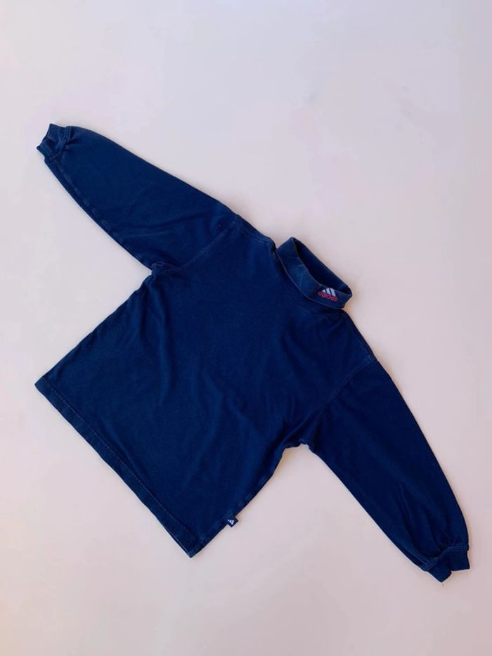 T-shirt manches longues col cheminée Adidas 8ans - photo numéro 6