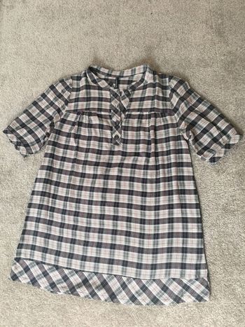 Blouse tunique Nafnaf à carreaux Taille 36