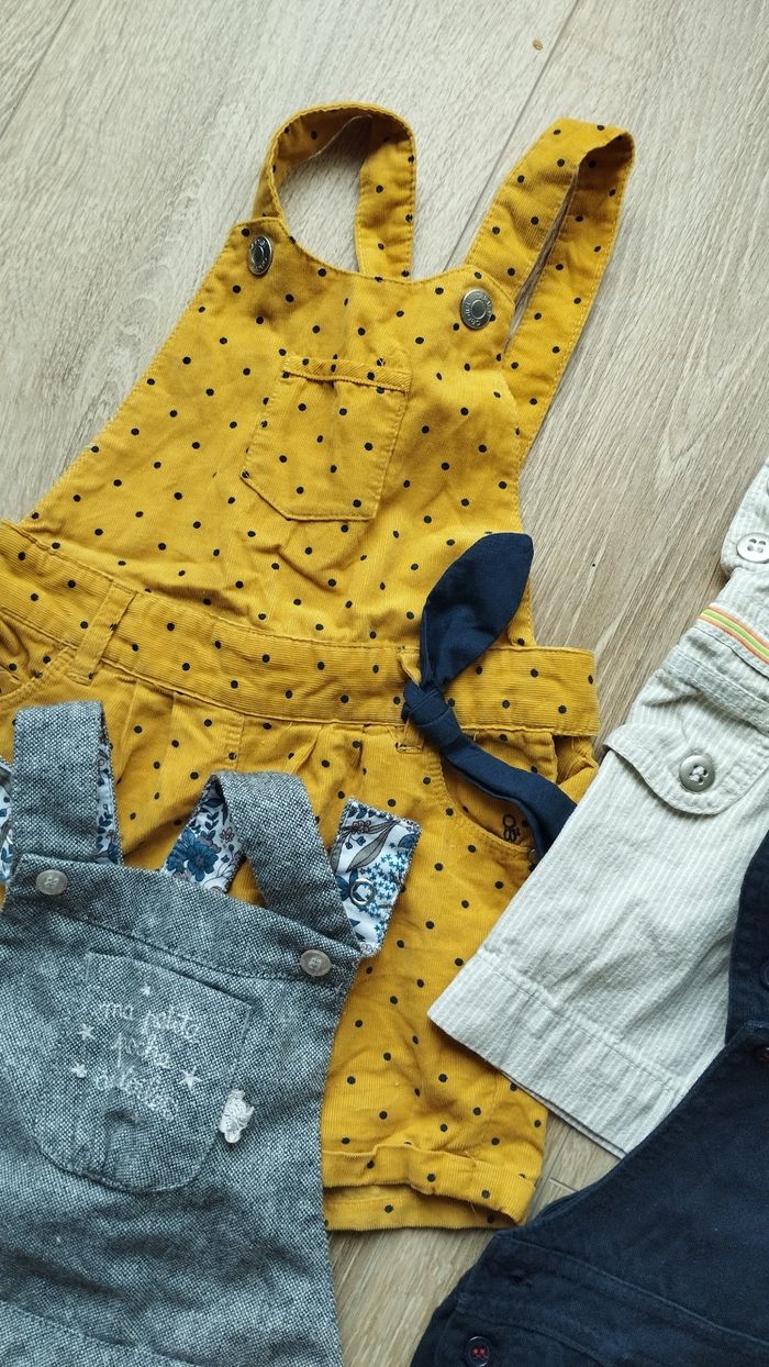 Lot de 4 salopettes 24 mois - photo numéro 2