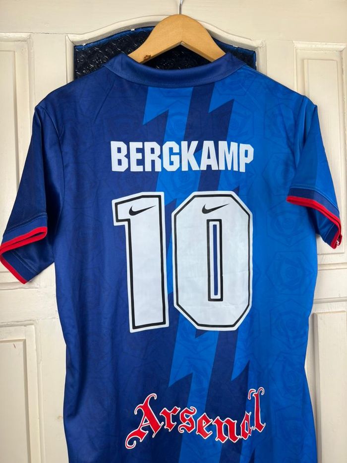 Maillot Arsenal Vintage Bergkamp 10 JVC - photo numéro 4