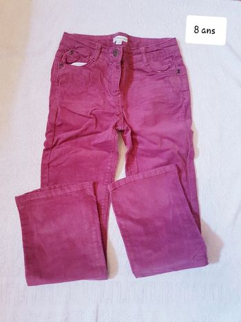 Pantalon velour vertbaudet 8 ans