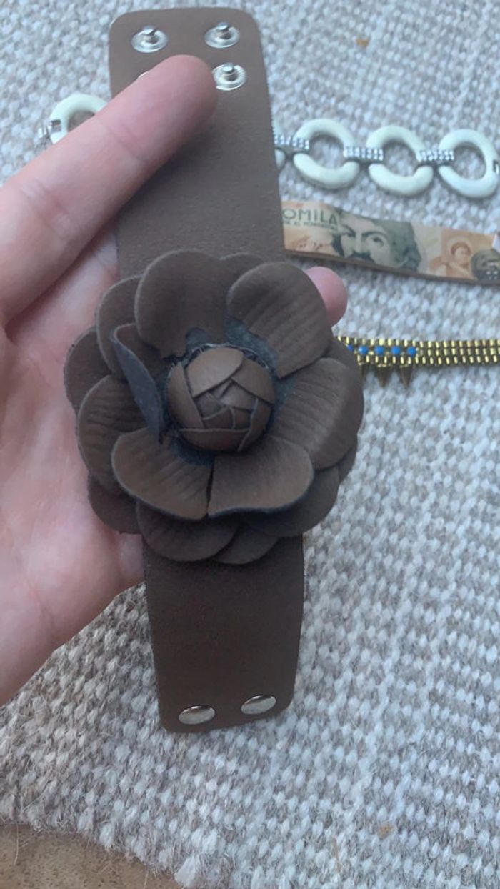 Lot de 4 bracelet thème marron beige adulte - photo numéro 7