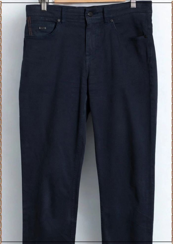 Pantalon chino bleu marine Hugo Boss Taille 40 - photo numéro 3