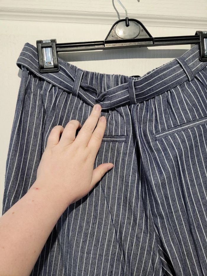 Pantalon rayé bleu et blanc Creeks - photo numéro 5